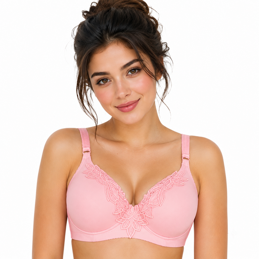 Mid Flower Style Premium Padded Comfort Bra