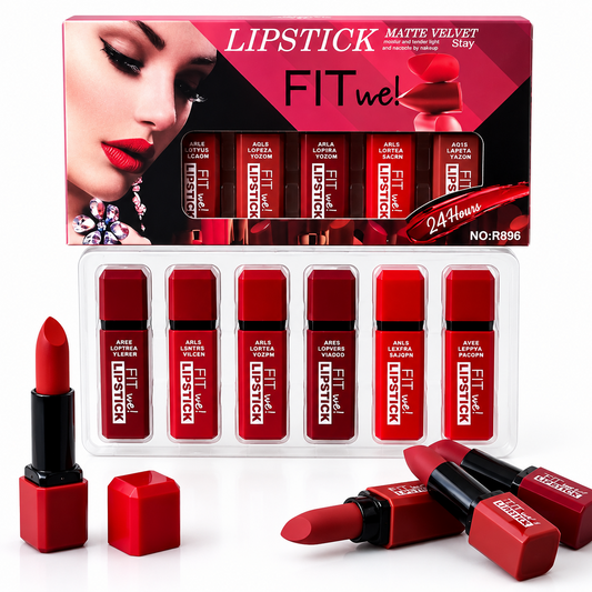 Fitme Velvet Matte Lipstick Set – Pack of 6