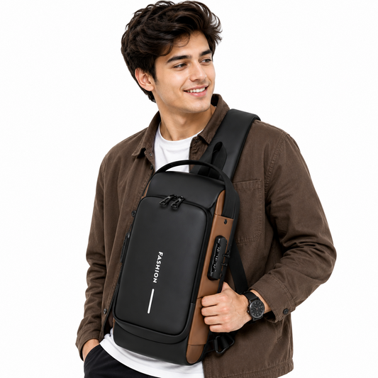 password Lock Travel Sling Bag