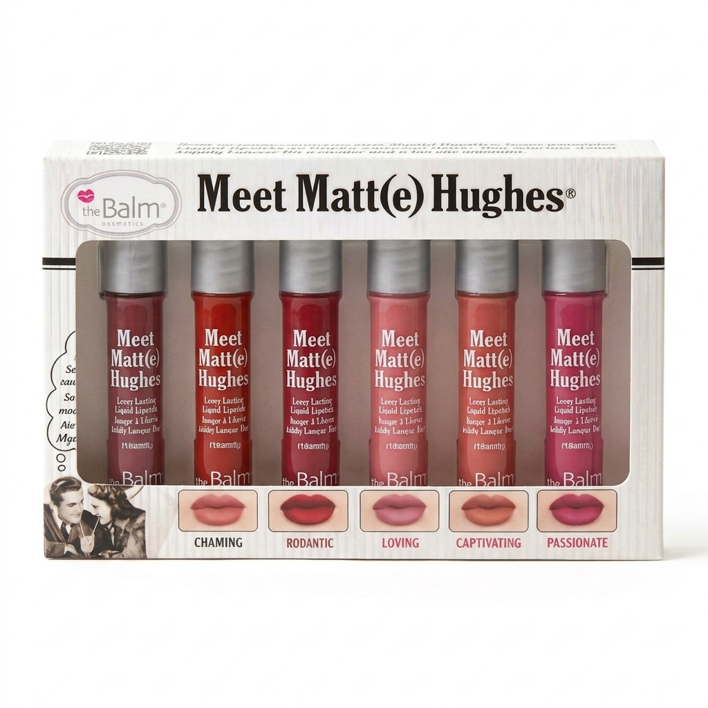 Set of 6 colorful flavored lip glosses