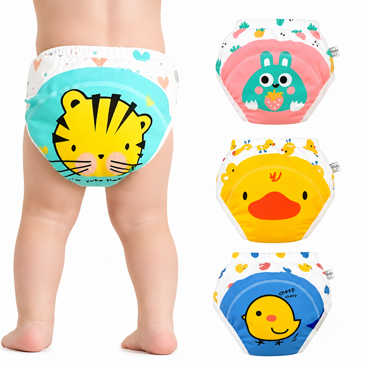 Reusable Baby Cloth Diaper (pack of 4)