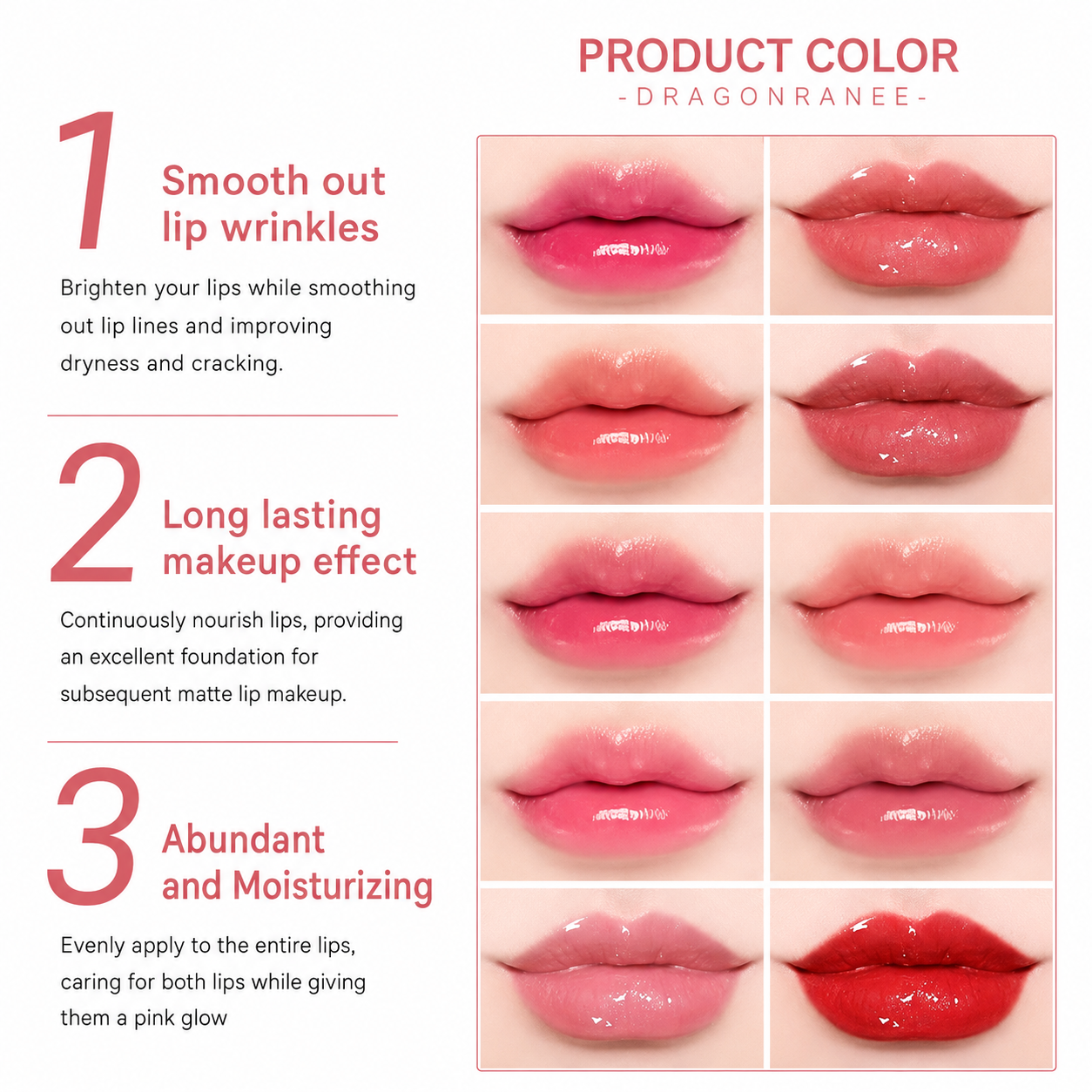 Dragon Ranee Velvet Lipgloss Set - 10 Shades