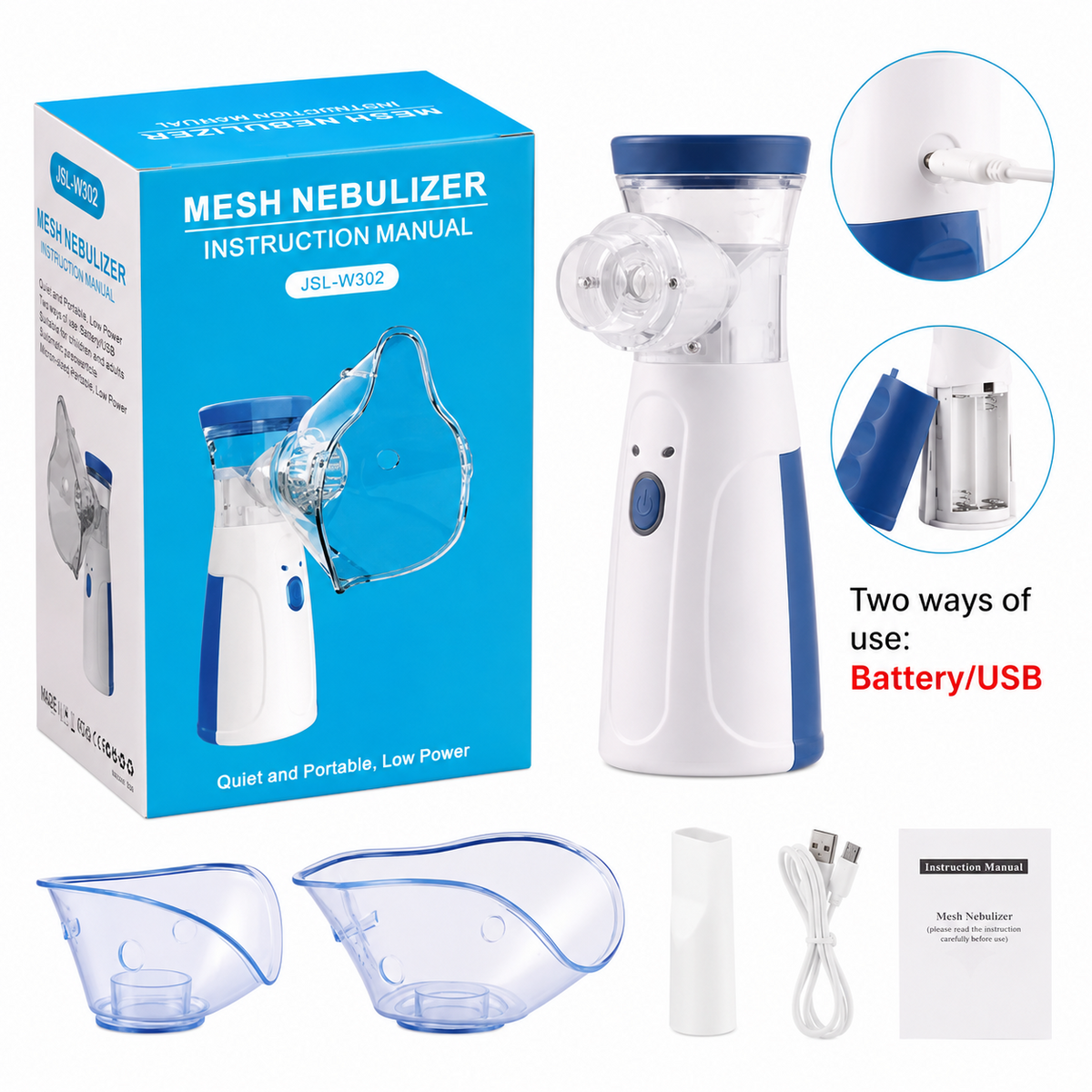 Portable Rechargeable Nebulizer for Kids & Adults