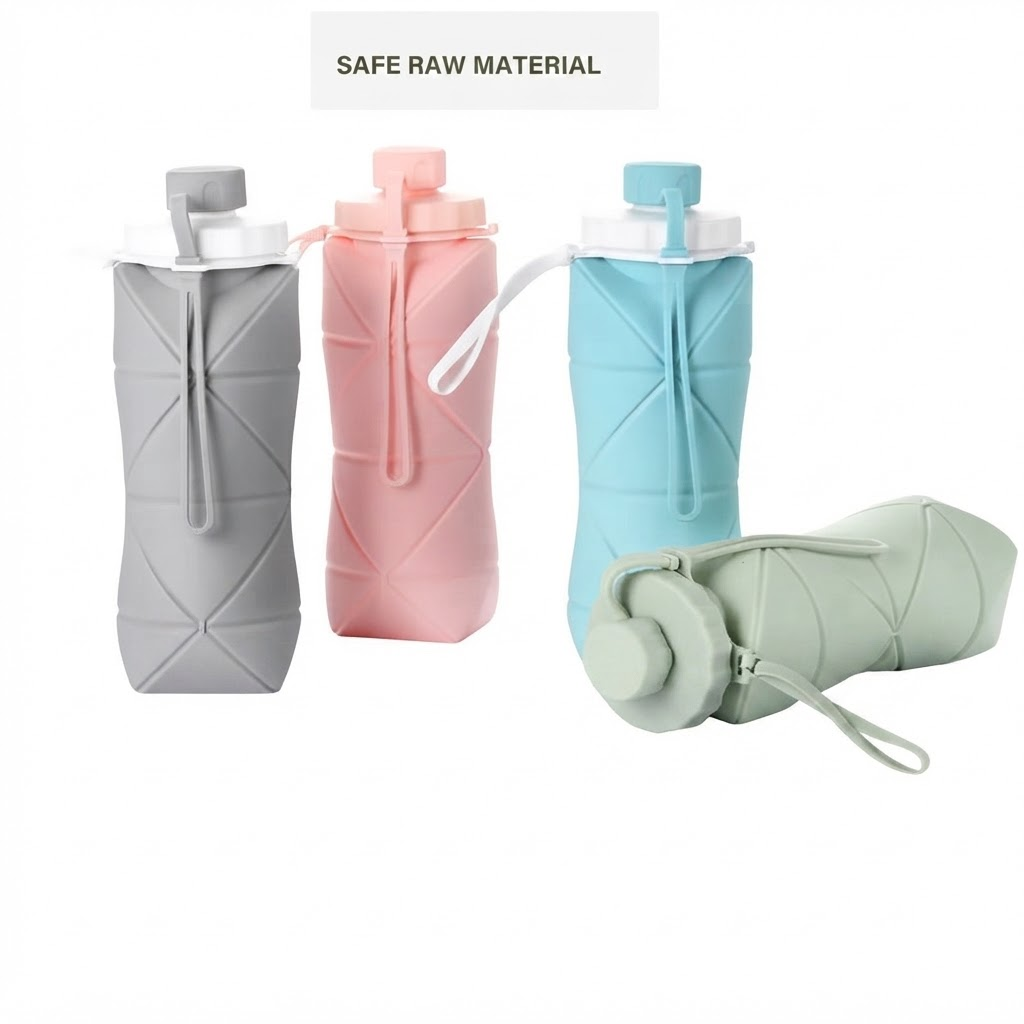 600ml Silicone Foldable Travel Bottle