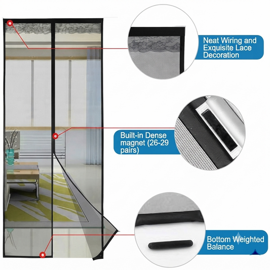 Magnetic Insect Screen Door