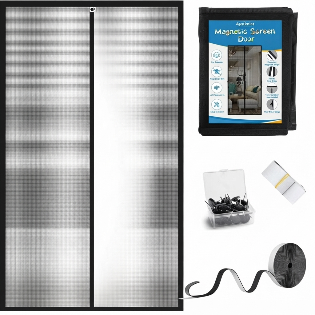 Magnetic Insect Screen Door