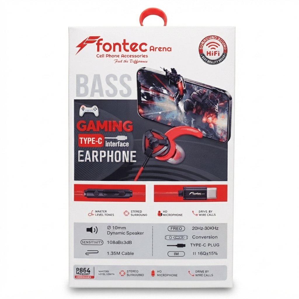 Fontec Arena Wired Gaming Earphones