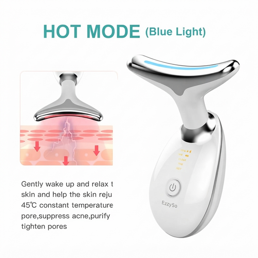 EMS Face & Neck Massager with LED Light