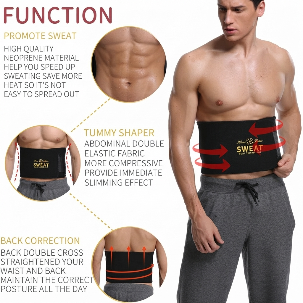 Slimming Sweat Shaper for Belly Control.