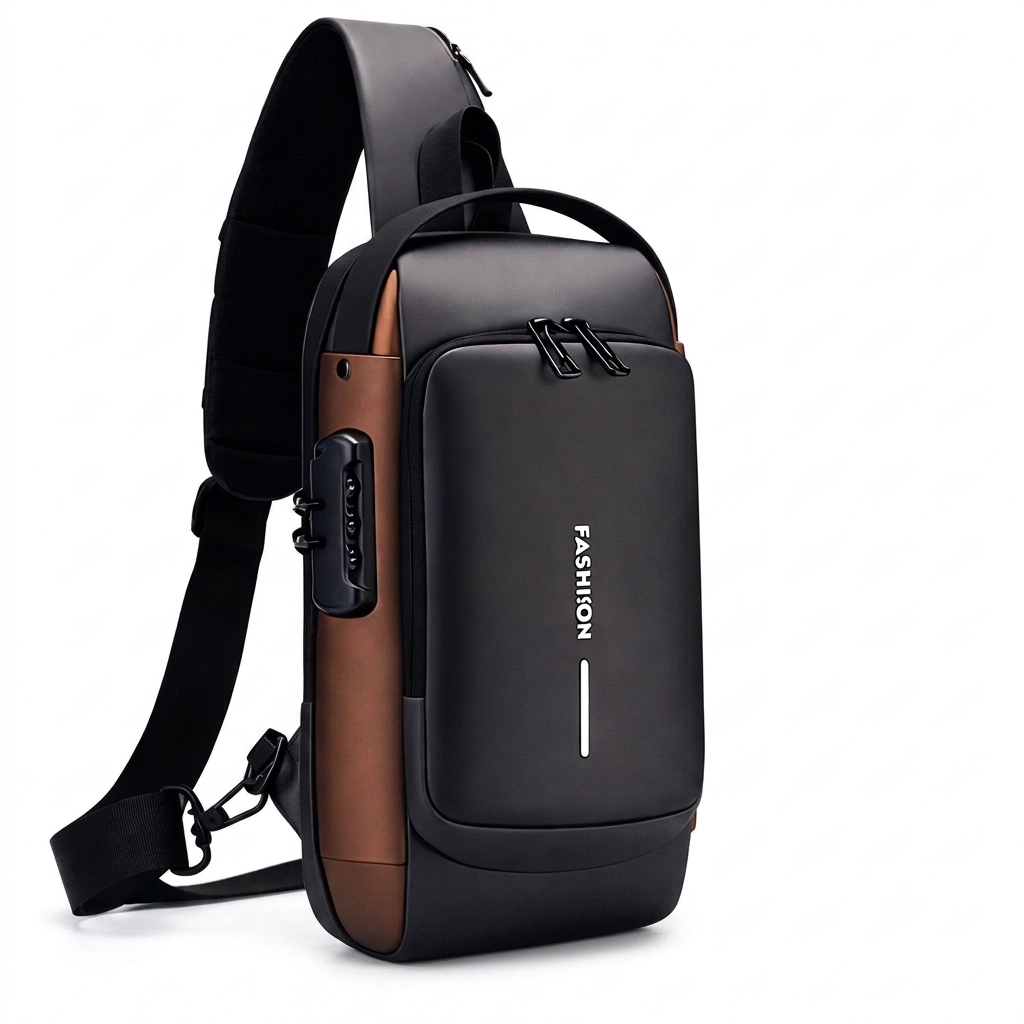 Password Lock Travel Sling Bag