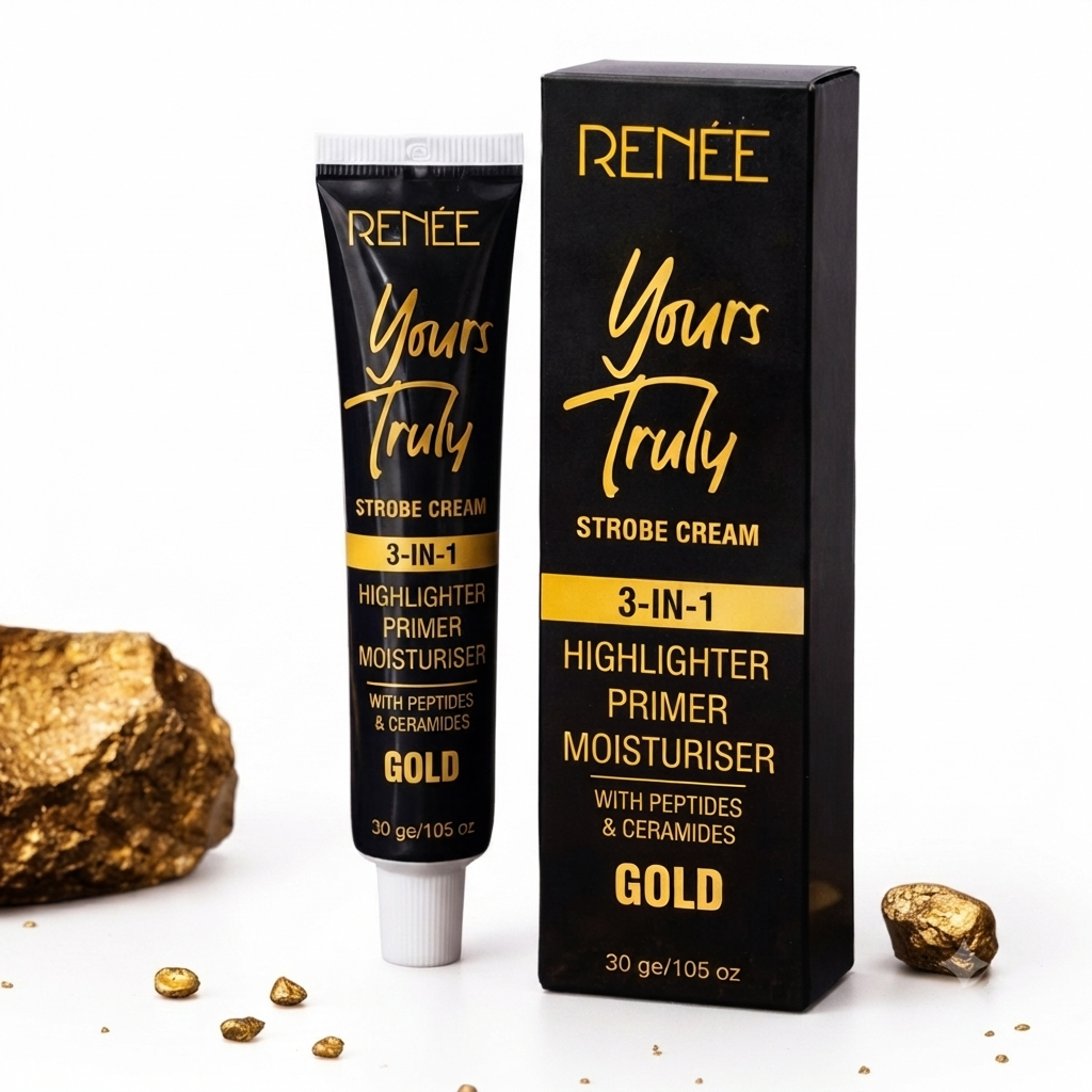 RENÉE Yours Truly 3-in-1 Gold Strobe Cream