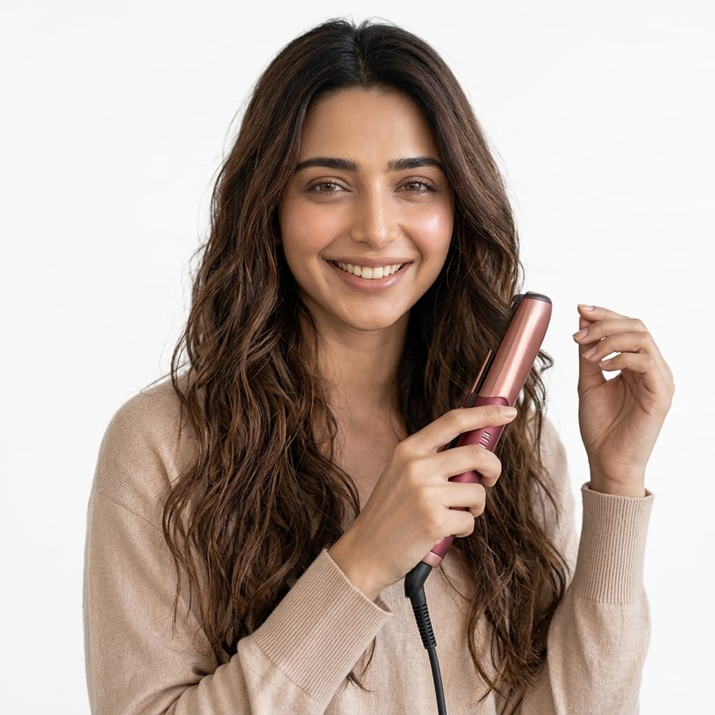2-in-1 Mini Hair Straightener & Curler