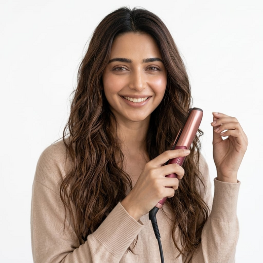 2-in-1 Mini Hair Straightener & Curler