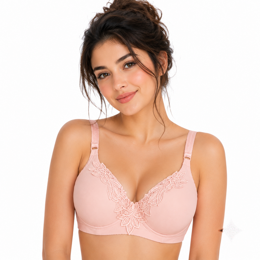 Mid Flower Style Premium Padded Comfort Bra
