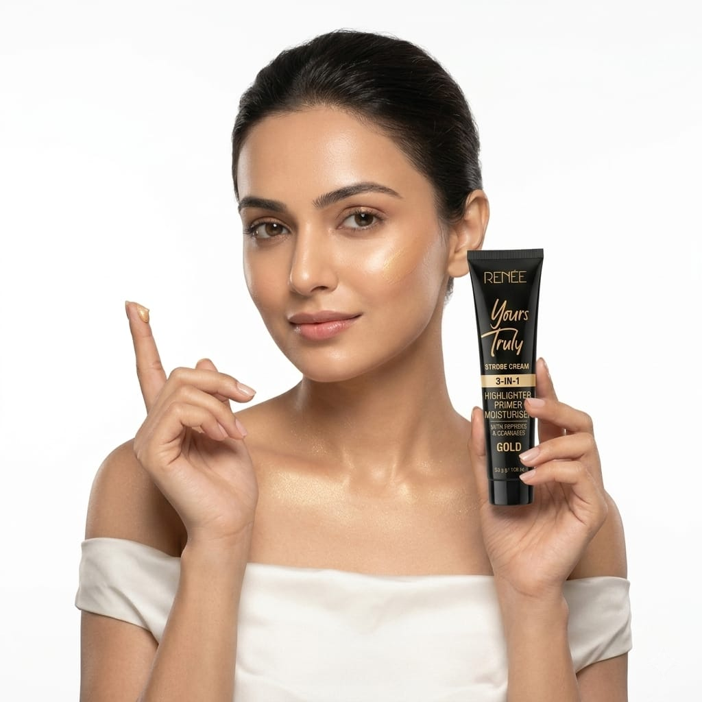RENÉE Yours Truly 3-in-1 Gold Strobe Cream
