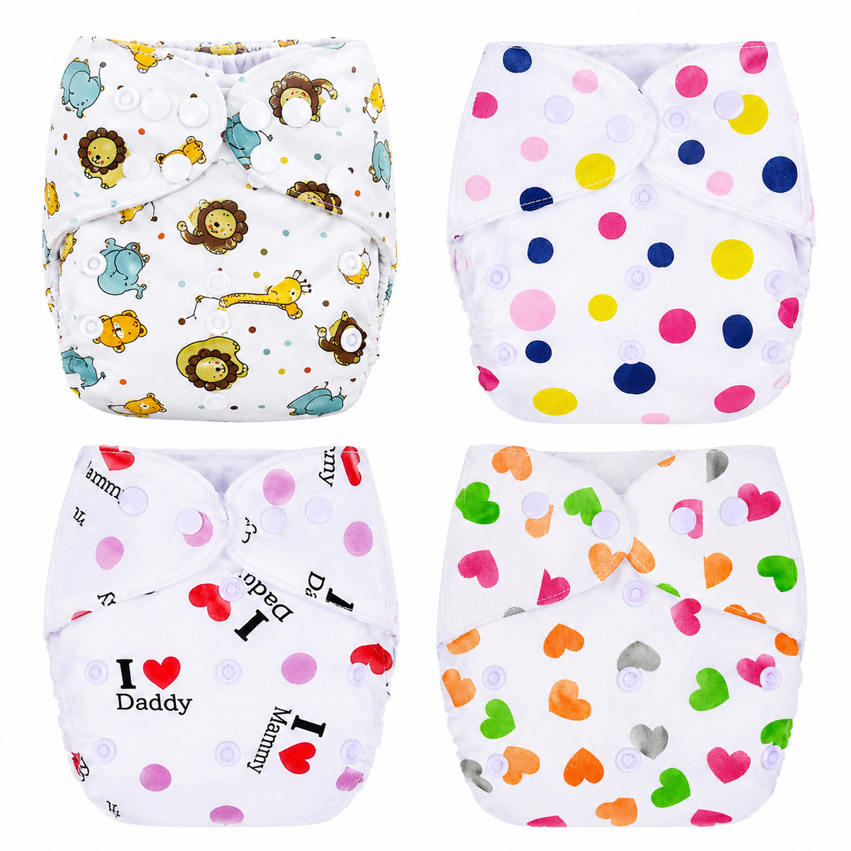Reusable Baby Cloth Diaper (pack of 4)