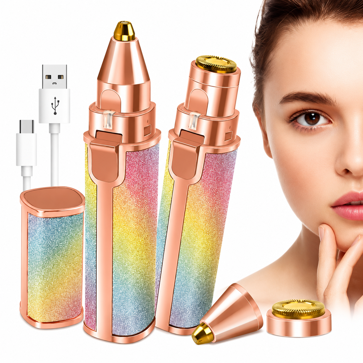 2-in-1 Painless Eyebrow Trimmer